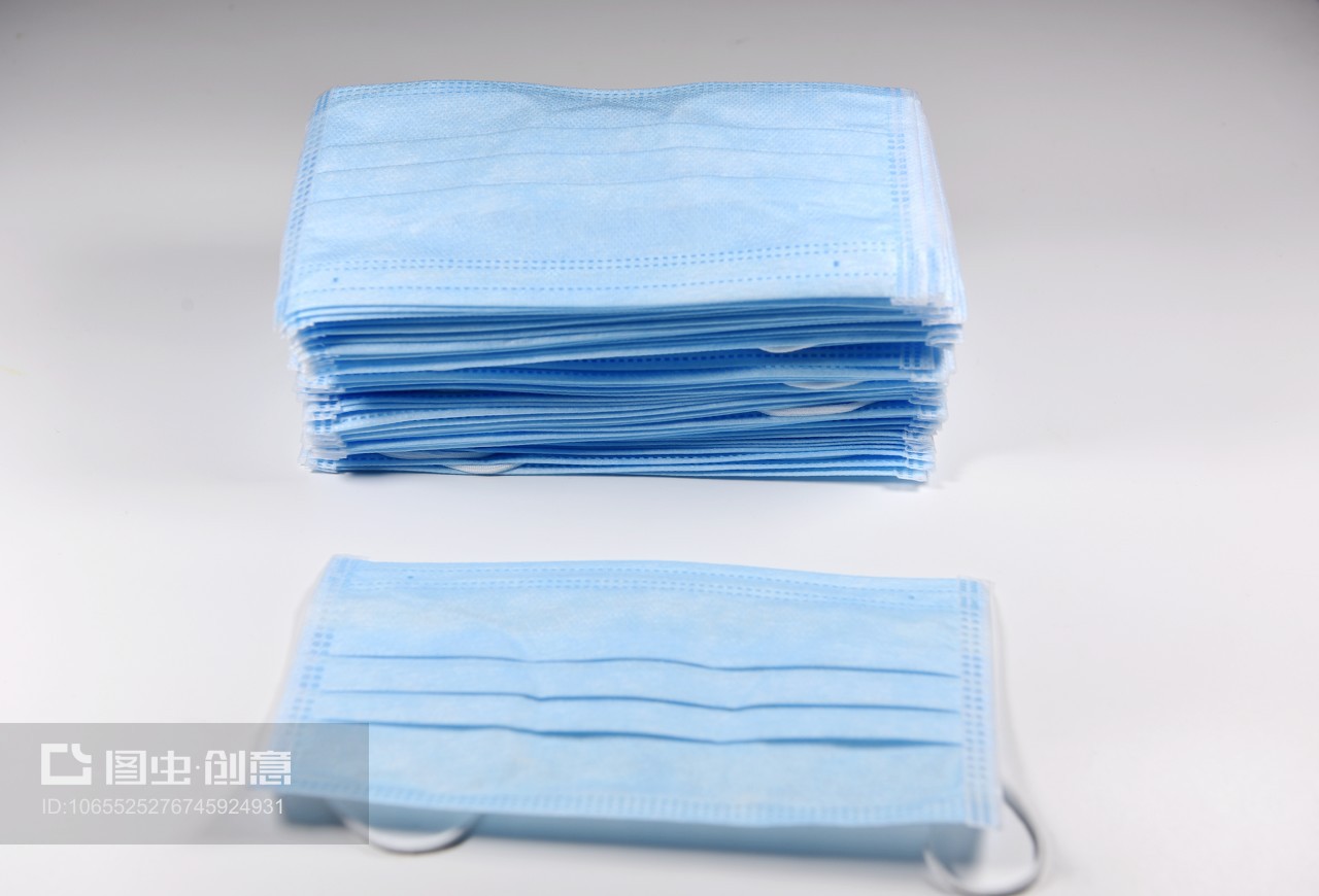 醫生用藍色一次性防病毒口罩 關鍵醫療防護用品